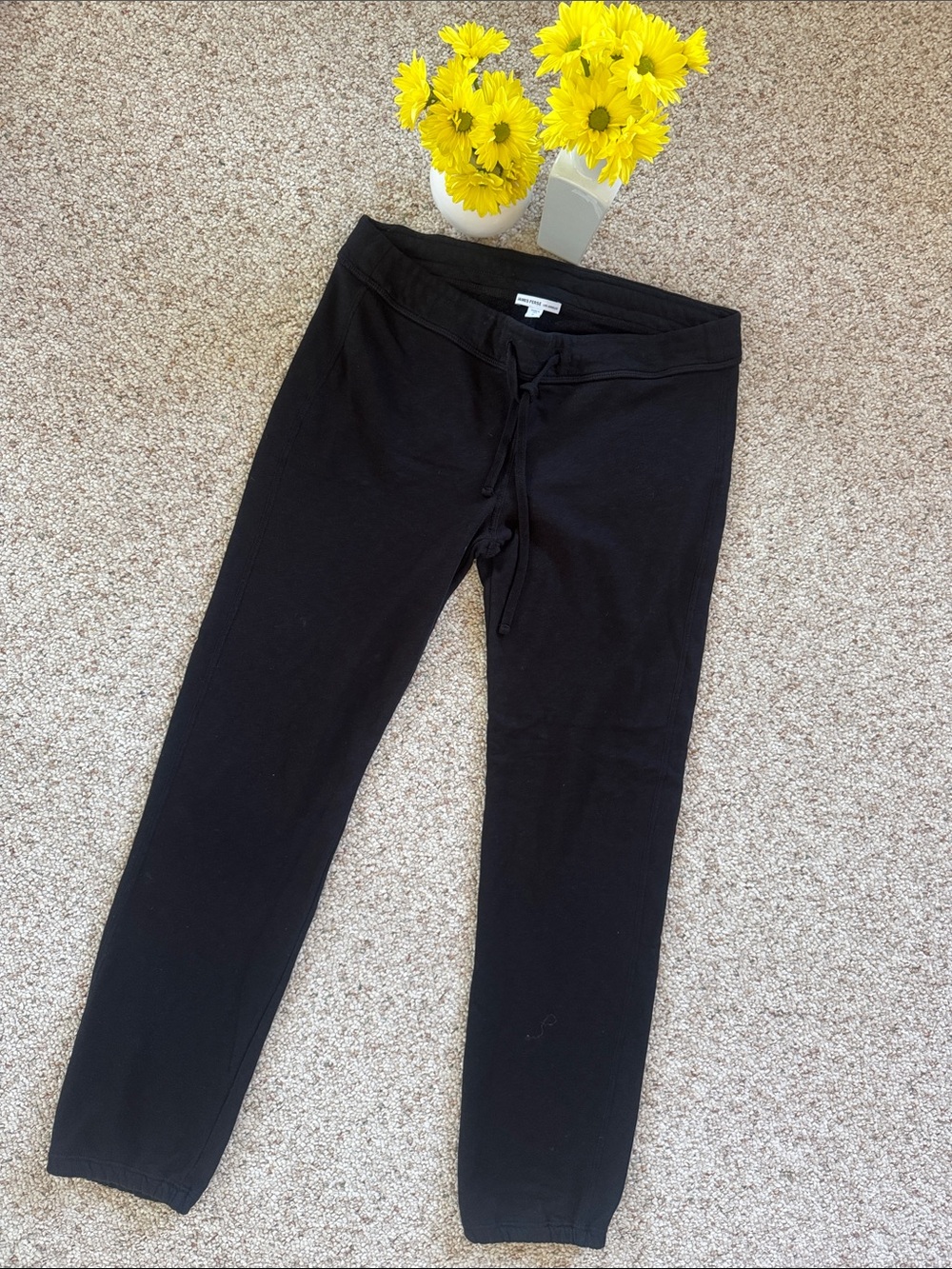 James Perse Black Cozy Sweatpants